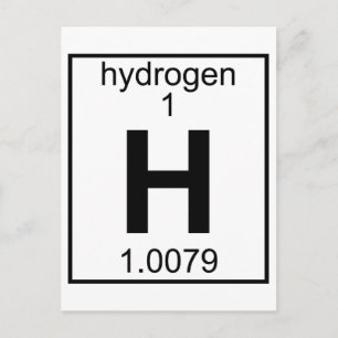 Element 001 - Waterstof (vol) (t) Briefkaart