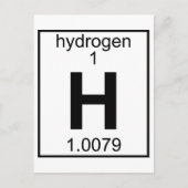 Element 001 - Waterstof (vol) (t) Briefkaart (Voorkant)