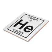 Element 002 - He - Helium (volledig) Tegeltje (Zijkant)