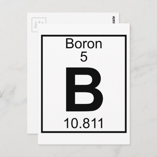 Element 005 - B - Boor (volledig) Briefkaart (Voorkant / Achterkant)