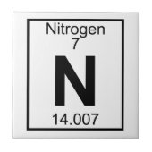 Element 007 - N - Stikstof (volledig) Tegeltje (Voorkant)