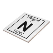 Element 007 - N - Stikstof (volledig) Tegeltje (Zijkant)