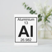 Element 013 - Al - Aluminium (volledig) Briefkaart (Staand voorkant)