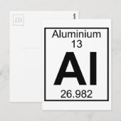 Element 013 - Al - Aluminium (volledig) Briefkaart (Voorkant / Achterkant)