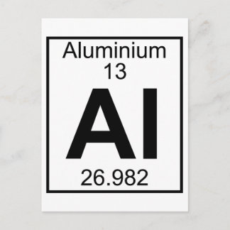 Element 013 - Al - Aluminium (volledig) Briefkaart