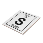 Element 016 - S - Zwavel (volledig) Tegeltje (Zijkant)