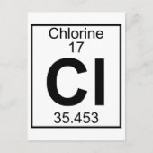 Element 017 - CL - chloor (volledig) Briefkaart (Voorkant)