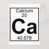 Element 020 - Ca - Calcium (vol) Briefkaart (Voorkant)