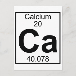 Element 020 - Ca - Calcium (volledig) Briefkaart