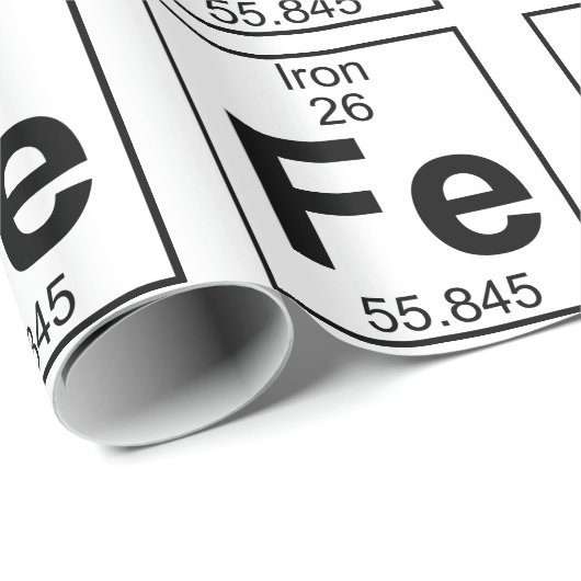 Element 026 - Fe - IJzer (volledig) Cadeaupapier (Rol Hoek)