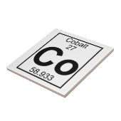 Element 027 - Co - kobalt (volledig) Tegeltje (Zijkant)