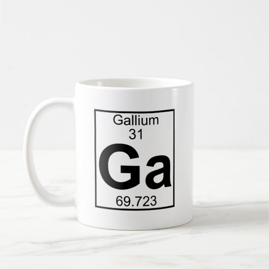 Element 031 - Ga - gallium (volledig) Koffiemok (Links)