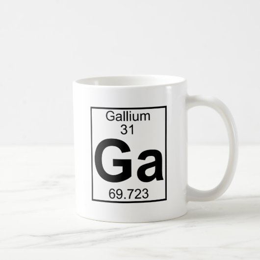 Element 031 - Ga - gallium (volledig) Koffiemok (Rechts)