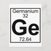 Element 032 - Ge - Germanium (volledig) Briefkaart (Voorkant)