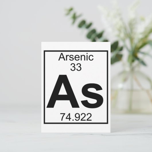 Element 033 - As - Arseen (volledig) Briefkaart (Staand voorkant)