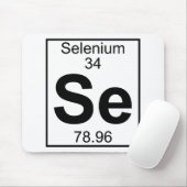 Element 034 - Se - selenium (volledig) Muismat (Met muis)