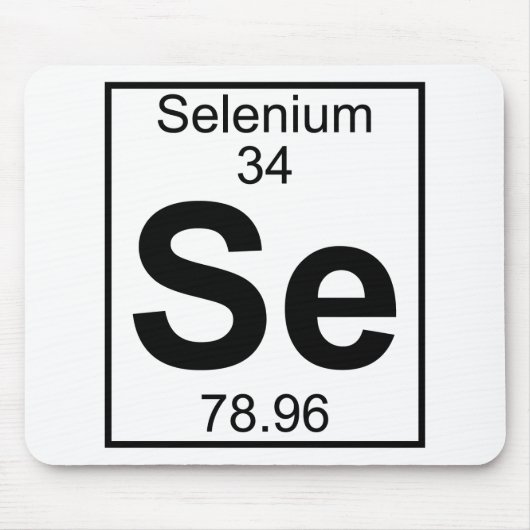Element 034 - Se - selenium (volledig) Muismat (Voorkant)