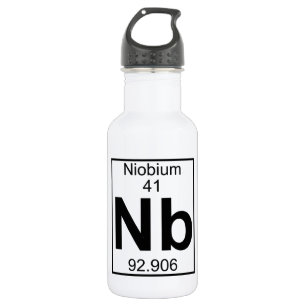 Element 041 - Nb - niobium (volledig) Waterfles