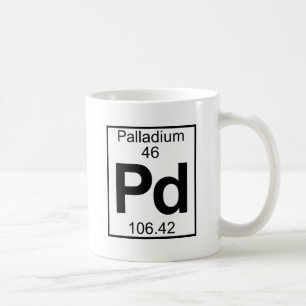 Element 046 - Pd - Palladium (volledig) Koffiemok