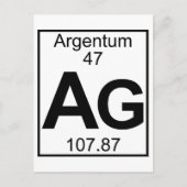 Element 047 - AG - Argentum (volledig) Briefkaart (Voorkant)