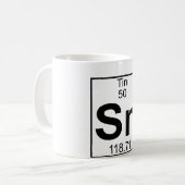 Element 050 - Sn - Tin (volledig) Koffiemok (Voorkant links)
