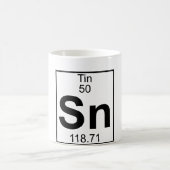 Element 050 - Sn - Tin (volledig) Koffiemok (Center)