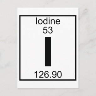 Element 053 - I - Iodine (volledig) Briefkaart