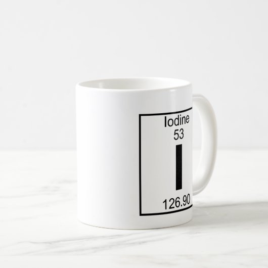 Element 053 - I - Iodine (volledig) Koffiemok (Voorkant rechts)