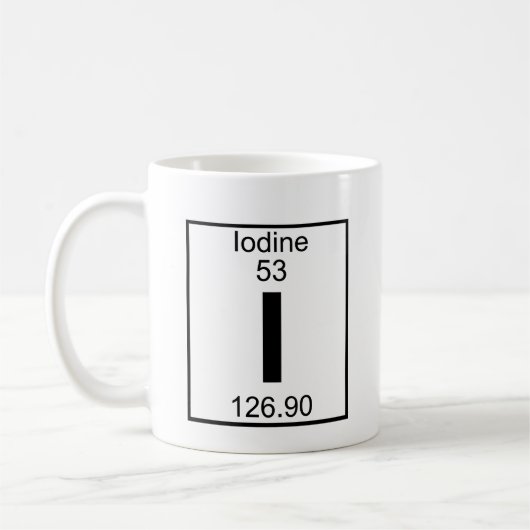 Element 053 - I - Iodine (volledig) Koffiemok (Links)