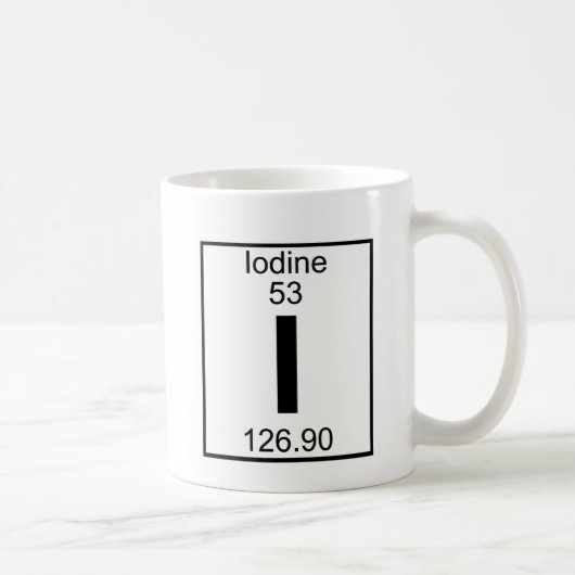 Element 053 - I - Iodine (volledig) Koffiemok (Rechts)