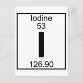 Element 053 - I - Jodium (volledig) Briefkaart (Voorkant)