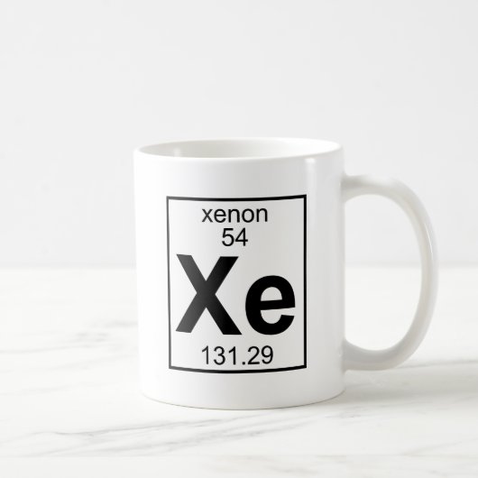 Element 054 - Xe - Xenon (volledig) Koffiemok (Rechts)