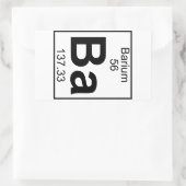 Element 056 - Ba - Barium (volledig) Rechthoekige Sticker (Tas)