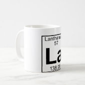 Element 057 - La - Lanthanum (volledig) Koffiemok (Voorkant links)