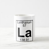 Element 057 - La - Lanthanum (volledig) Koffiemok (Center)