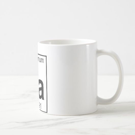 Element 057 - La - Lanthanum (volledig) Koffiemok (Rechts)