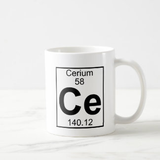 Element 058 - ce - cerium (volledig) koffiemok