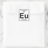Element 063 - EU - Europium (volledig) Vierkante Sticker (Tas)