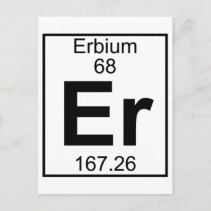 Element 068 - ER - Erbium (volledig) Briefkaart