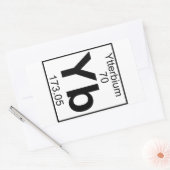 Element 070 - Yb - Ytterbium (volledig) Rechthoekige Sticker (Envelop)