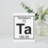 Element 073 - Ta - Tantalum (volledig) Briefkaart (Staand voorkant)