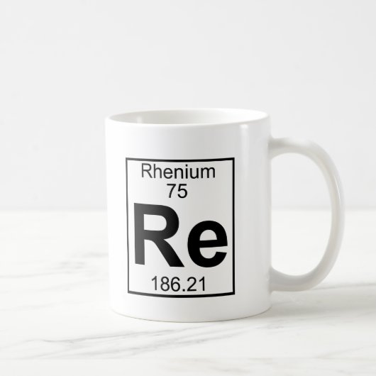 Element 075 - Renium (volledig) Koffiemok (Rechts)
