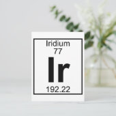 Element 077 - IR - Iridium (volledig) Briefkaart (Staand voorkant)
