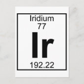 Element 077 - IR - Iridium (volledig) Briefkaart (Voorkant)