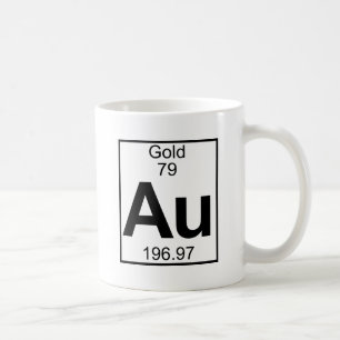Element 079 - Au - Gold (volledig) Koffiemok