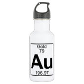 Element 079 - Au - Gold (volledig) Waterfles (Voorkant)