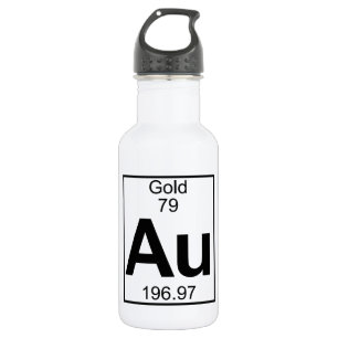 Element 079 - Au - Gold (volledig) Waterfles