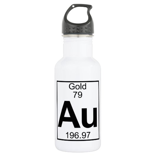 Element 079 - Au - Gold (volledig) Waterfles (Voorkant)