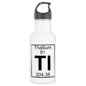 Element 081 - Tl - Thallium (volledig) Waterfles (Voorkant)