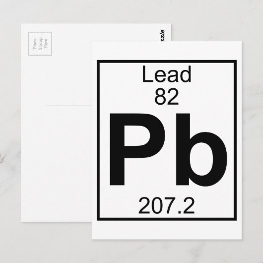 Element 082 - pb - lood (volledig) briefkaart (Voorkant / Achterkant)